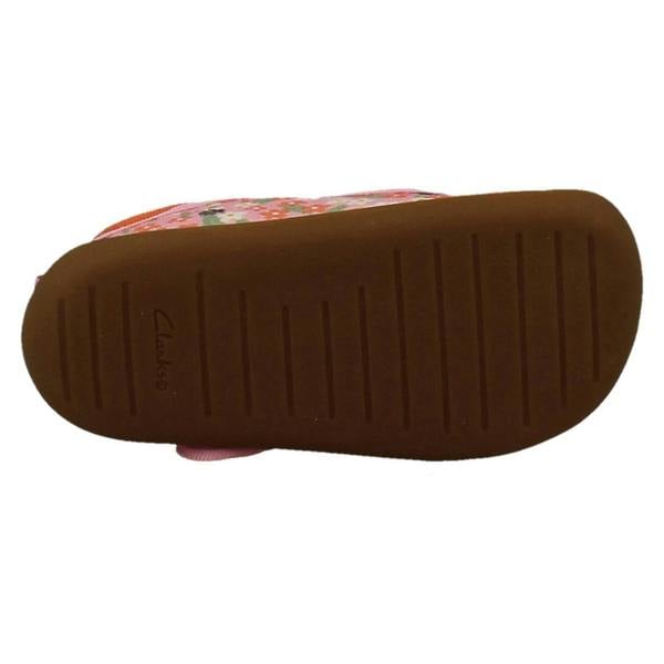 Clarks Girls Clarks Canvas T-Bar Roamer Bloom T