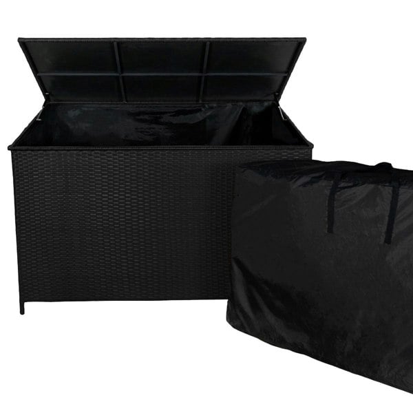 Jardi Rattan Cushion Storage Box - Black