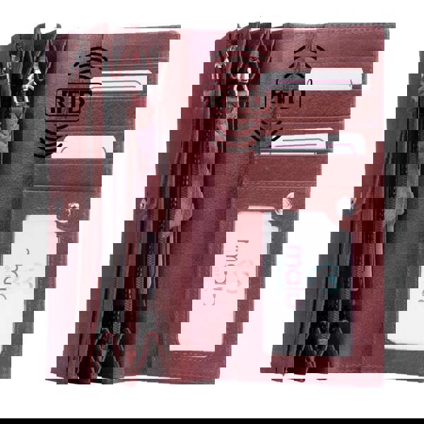 Mala Leather Classic Bailey Brown Leather Ladies Purse