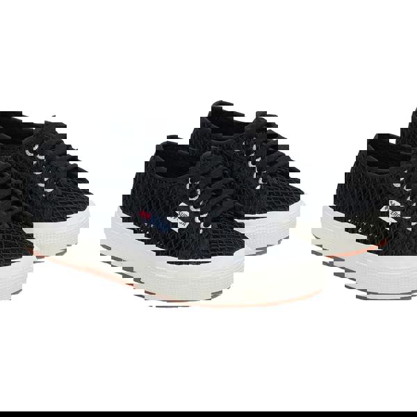 Superga Womens/Ladies 2750 Mesh Trainers - Black/White