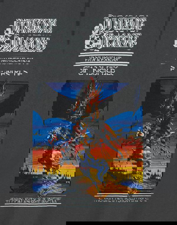 Dungeons & Dragons Mens Grey The Original Short Sleeved T-Shirt