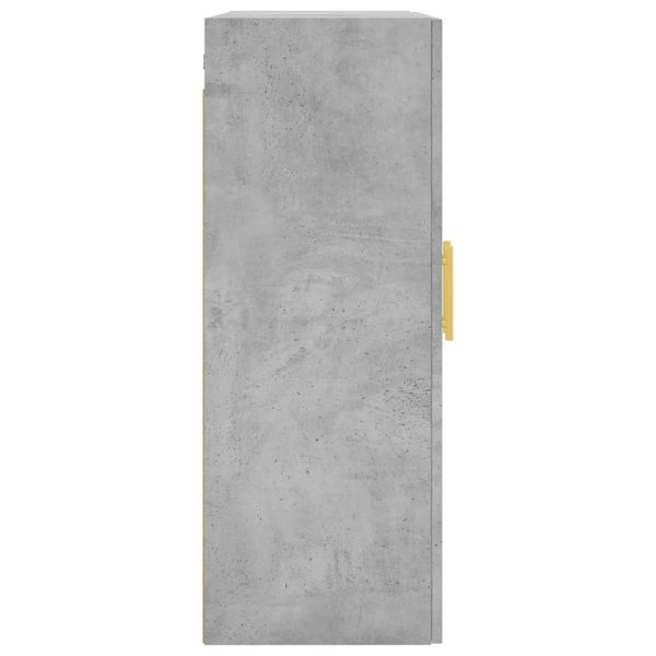 Berkfield Wall Mounted Cabinet Concrete Grey 69.5x34x90 cm