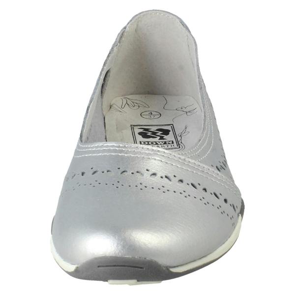 Down to Earth Ladies Down To Earth Slip On Casual Leather Shoes F80575