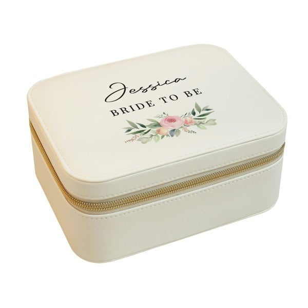Personalised Memento Company Personalised Wedding Travel Jewellery Box