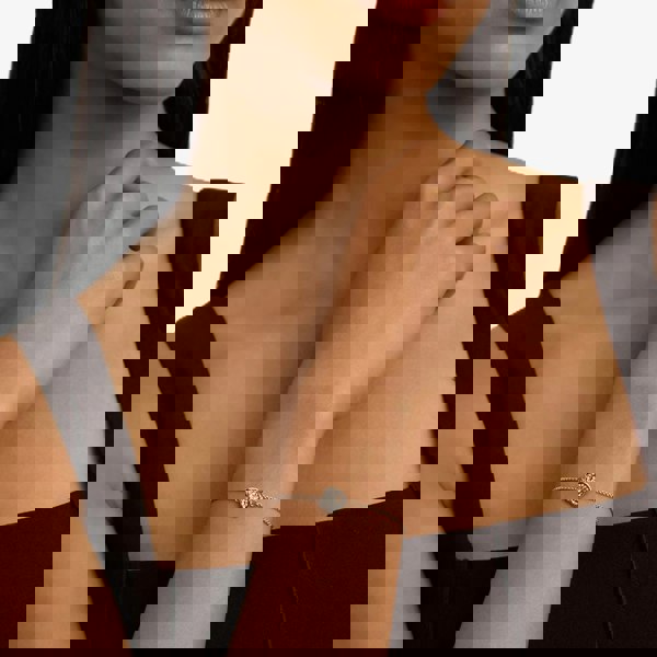 Ted Baker Florina Silver Tone Cubic Zirconia Flower Toggle Bracelet TBJ3859-01-02