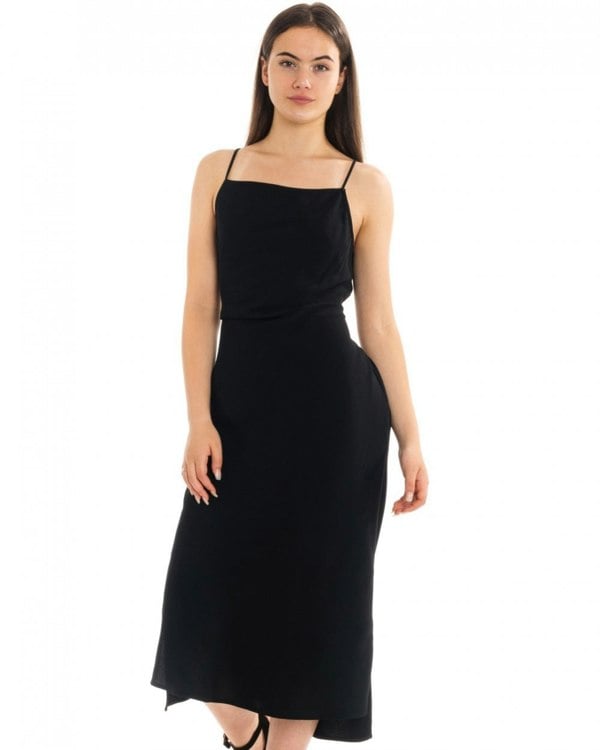 Calvin Klein Smooth Twill Cami NS Womens Dress - Perfect Black