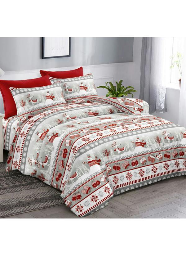 Ezysleep Scandi Snowman Christmas Duvet Set