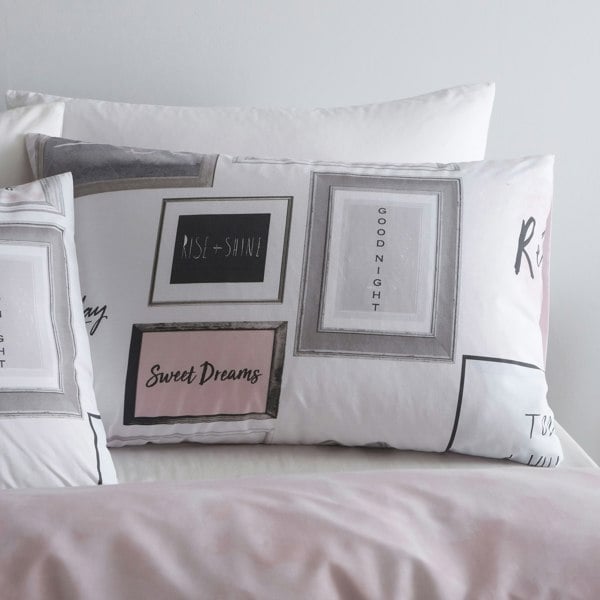 Catherine Lansfield Sleep Dreams Reversible Duvet Cover Set