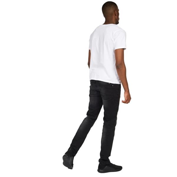 Crosshatch Mens Svelte Stretch Jeans - Black Wash - 