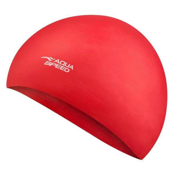 Aqua Speed Unisex Adult Soft Latex Swimming Cap | Comfortable Elastic Flexible Cap