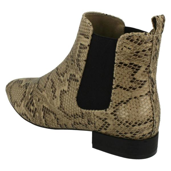 Spot On Ladies Spot On Slip On Ankle Boots
