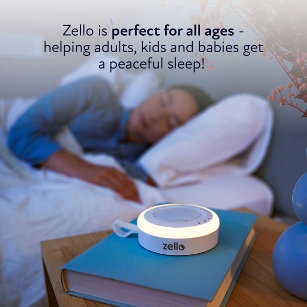 Zello Rechargeable Portable White Noise Machine (16 Soothing Sounds)