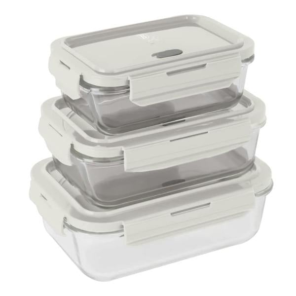 3 Pcs Container Set Berlinger Haus BH8793 | Cream
