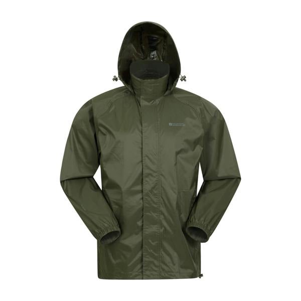 Mountain Warehouse Mens Pakka II Waterproof Jacket - Green - 