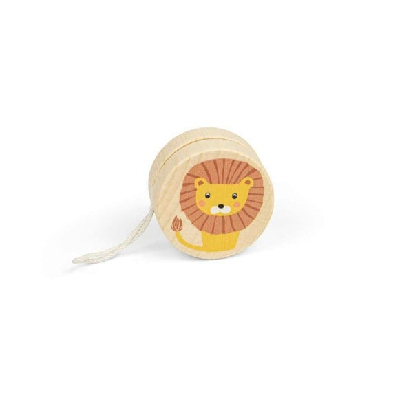 Bigjigs Toys Wildlife Yo-Yos - Fox, Lion (Pk 2)