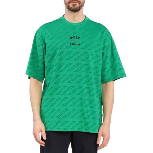 Boss Mens Ajbxng Talboa All-Over Print T-Shirt - Green - 