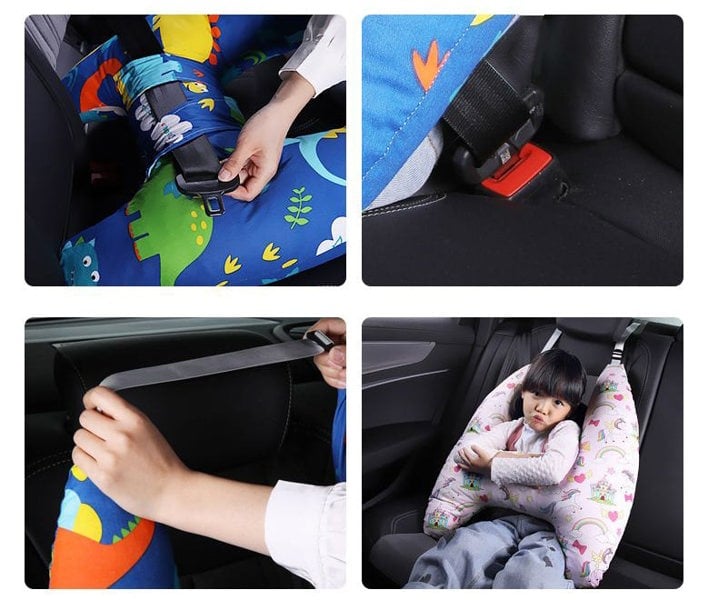 anycoplus Anypillow Car Travel Pillow UShape Animal Forest Pattern Kids Cushion Seat