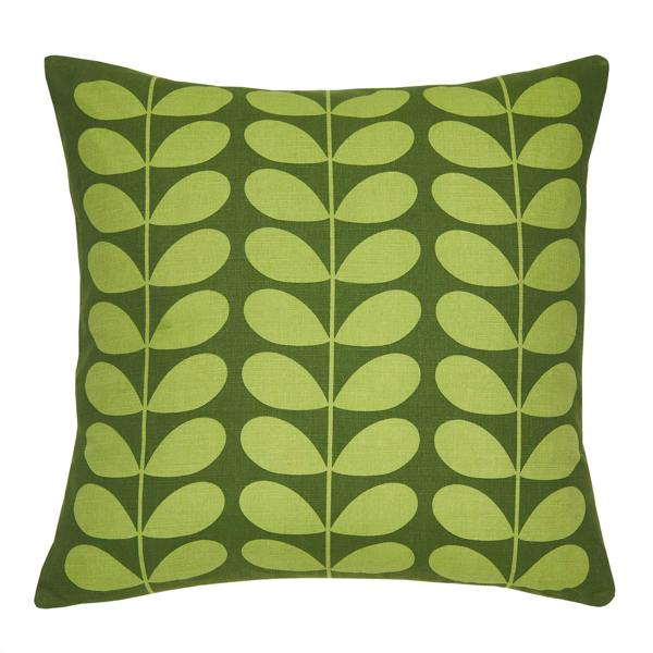 Orla Kiely Multi Stem Fern-Ochre Filled Cushion 50x50cm