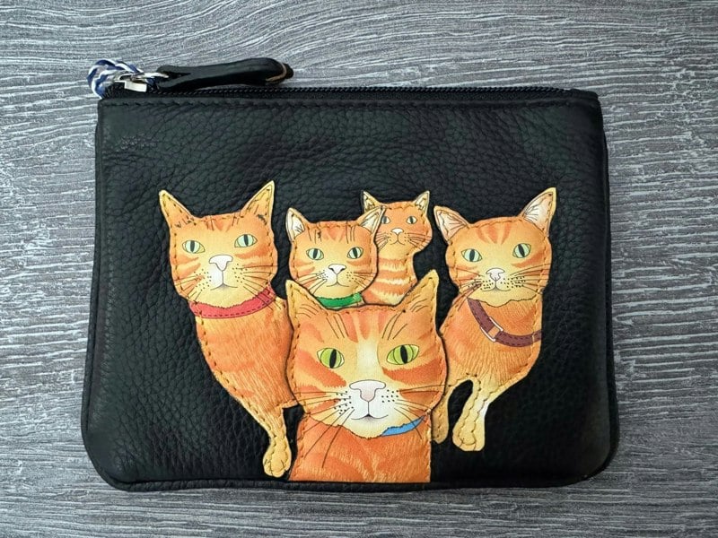Mala Leather Kitty Crew Coin RFID Leather Purse