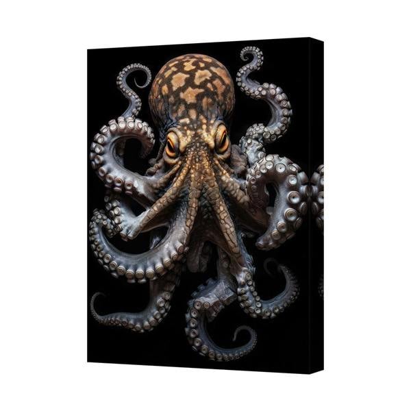 Benjamin Tate Design Canvas 6927 Octopus Wall Art Monstrous Tentacles Portrait