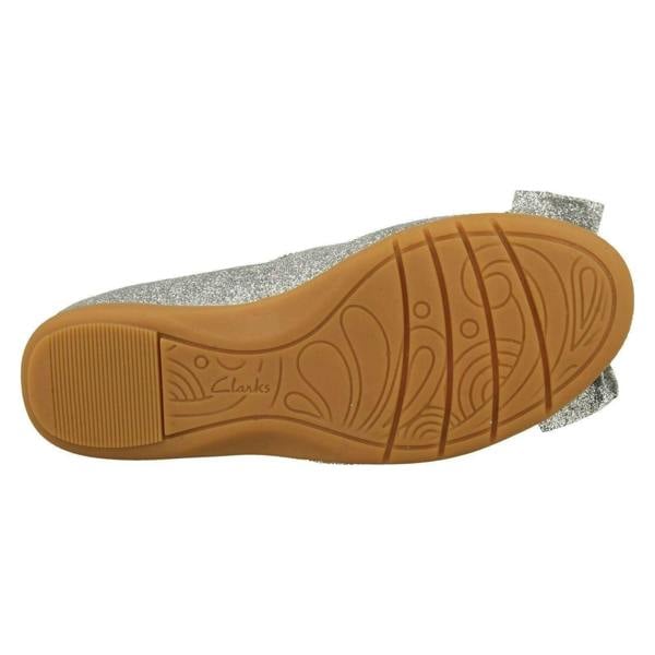 Clarks Girls Clarks Glitter Bow Detailed Shoes Dance Bow K