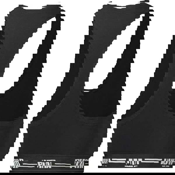 Puma Cotton Modal Stretch Iconic Bralette, Black