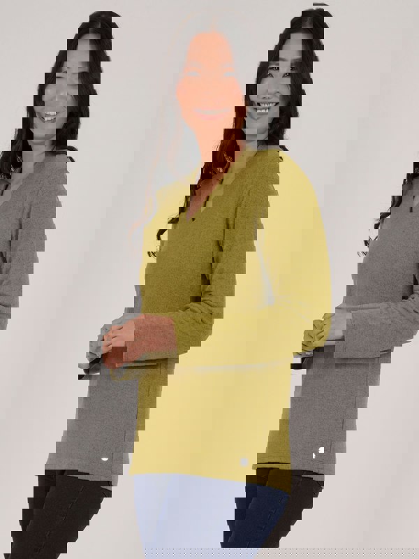 PennyPlain Hi Back V Long Sleeve  - Forest