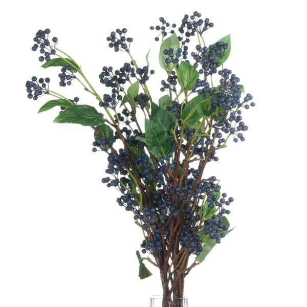 Wyld Haus Set of 3 Artificial Flowers Viburnum Berry Stem