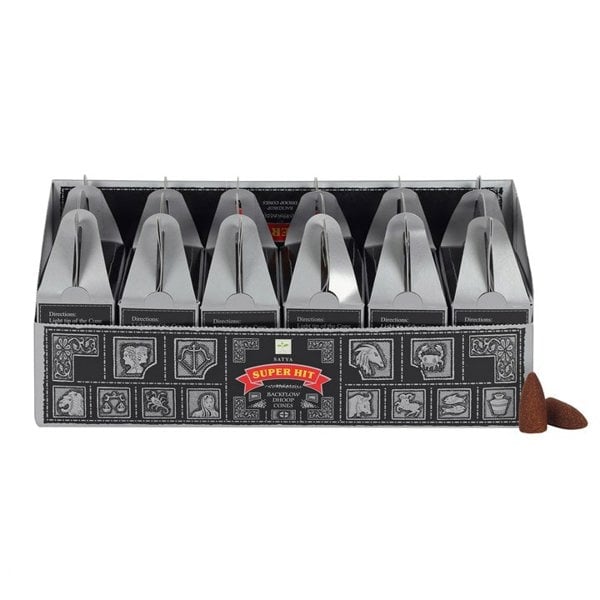 Serano Set of 6 Packets of Satya Superhit Backflow Dhoop Cones