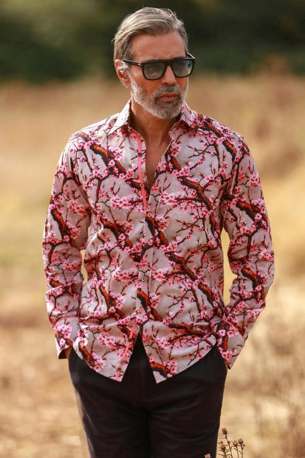 BLOSSOM  PRINT SHIRT – Premium Men's Patterned Shirt by Claudio Lugli | Bold Design, Tailored Fit, Best Printed Shirts