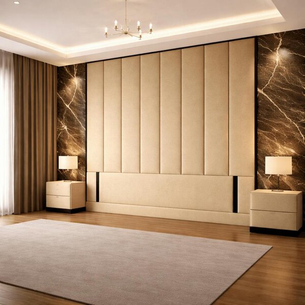 Great British Beds Serena Contrast piping Headboard