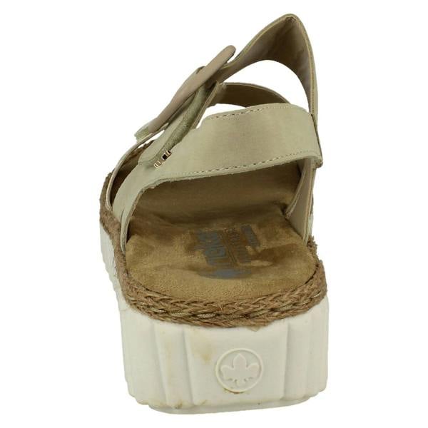 Rieker Ladies Rieker Extra Wide Fit Buckle Detailed Summer Sandals 69260