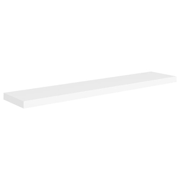 Berkfield Floating Wall Shelves 4 pcs White 120x23.5x3.8 cm MDF