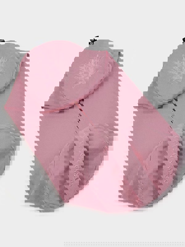 Yoga Studio Replacement Round Lotus Bolster Outer Cushion Cover Dusty Light Pink