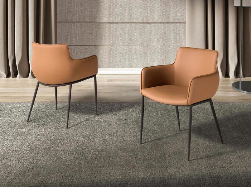 Angel Cerdá Brown Leatherette Chair 4177