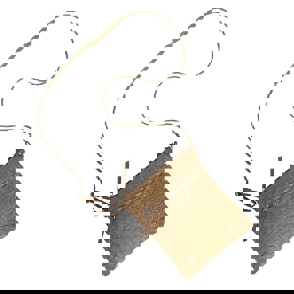 Assots London 'JANET' Tan Real Leather Crossbody Sling Bag