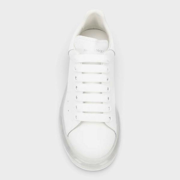 Alexander McQueen Oversized Sneaker Clear Sole White