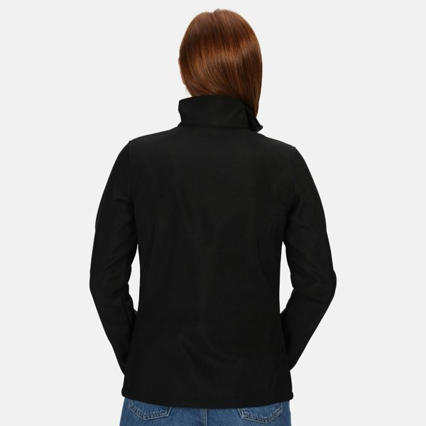 Regatta Standout Womens/Ladies Ablaze Printable Soft Shell Jacket - Black/Black