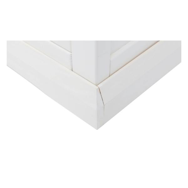Cabinet Bits Cosenza Off White 1 Drawer TV Cabinet Brass Drop Handle