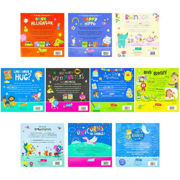 Children's Picture Books 10 Books Collection Set (Rhinocorn, Can I have a Hug?, Just Narwhal and more...)