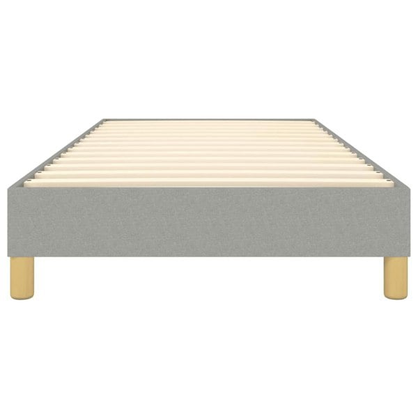Berkfield Box Spring Bed Frame Light Grey 90x190 cm 3FT Single Fabric