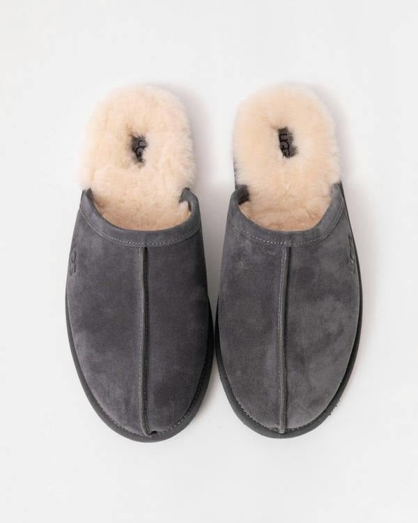 UGG Scuff Mens Slipper - Dark Grey - CHO - Designer Mens Slippers