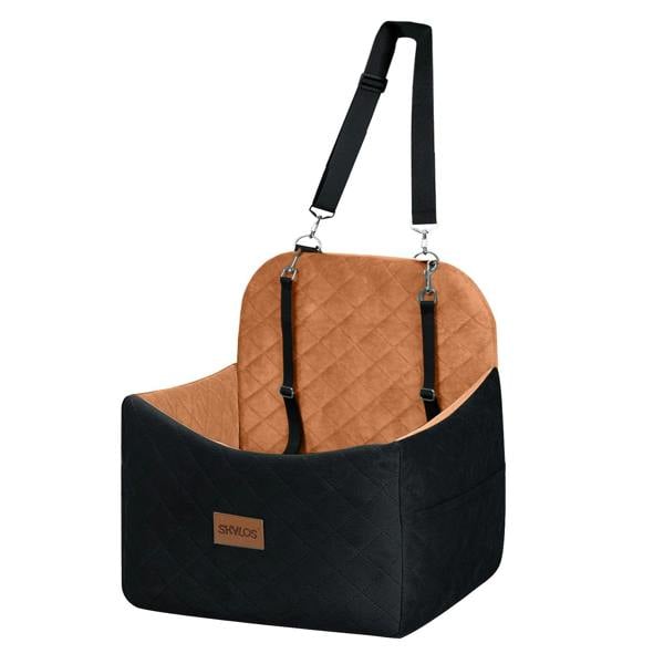 Skylos Pet Booster Dog Car Seat Safe Travel Carrier Bed Basket Puppy Washable