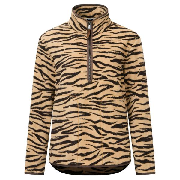 Regatta Womens/Ladies Frankie Zebra Print Half Zip Fleece Top - Barleycorn - 