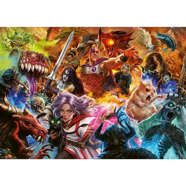 Ravensburger, Dungeons & Dragons Critical Encounters Jigsaw, Jigsaws & Puzzles, Entertainment, Gift