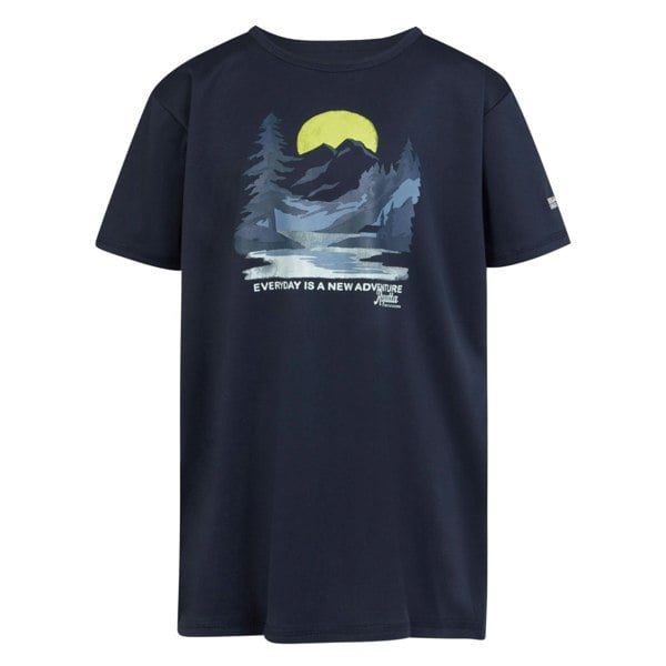 Regatta Childrens/Kids Alvardo VIII Scenery T-Shirt - Navy