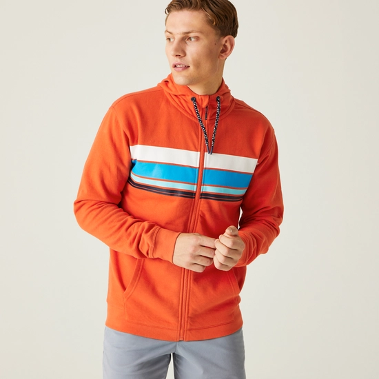 Regatta Mens Shorebay II Full Zip Hoodie - Rusty Orange