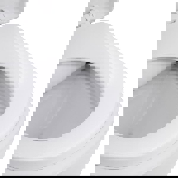 35cm W White Bathroom Wall Mounted Elongated Toilet Toilet Living and Home