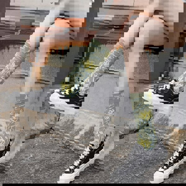 Anysox Anyfootwear  5 Pairs Grey Size 5-9 Sock High-Quality  Knitted Long Sock With Print