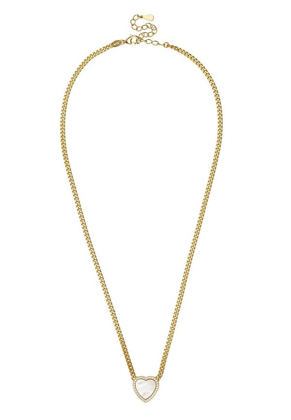 Full view showing the lobster clasp and chain.